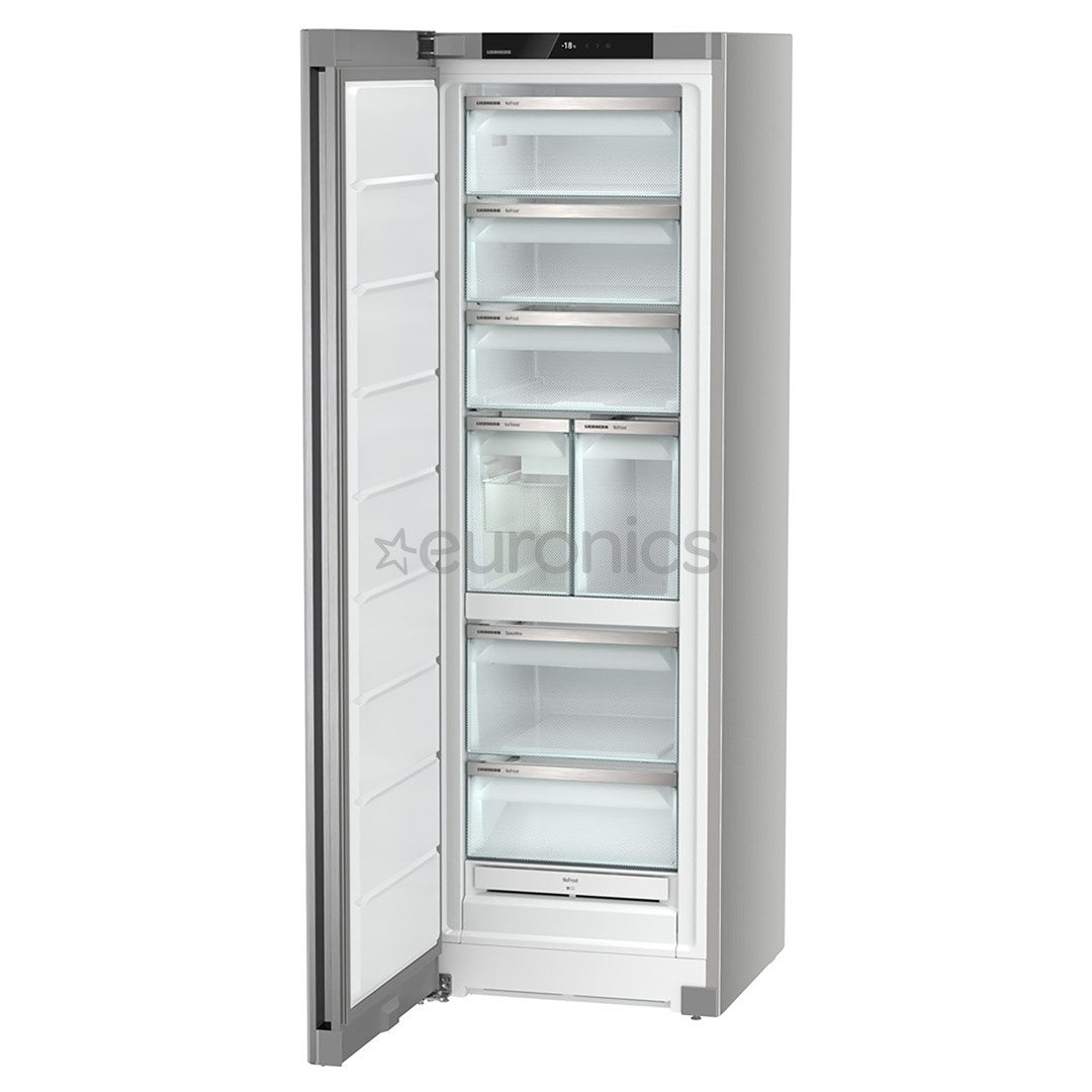 Liebherr, NoFrost, 278 л, высота 186 см, серебристый - Морозильник