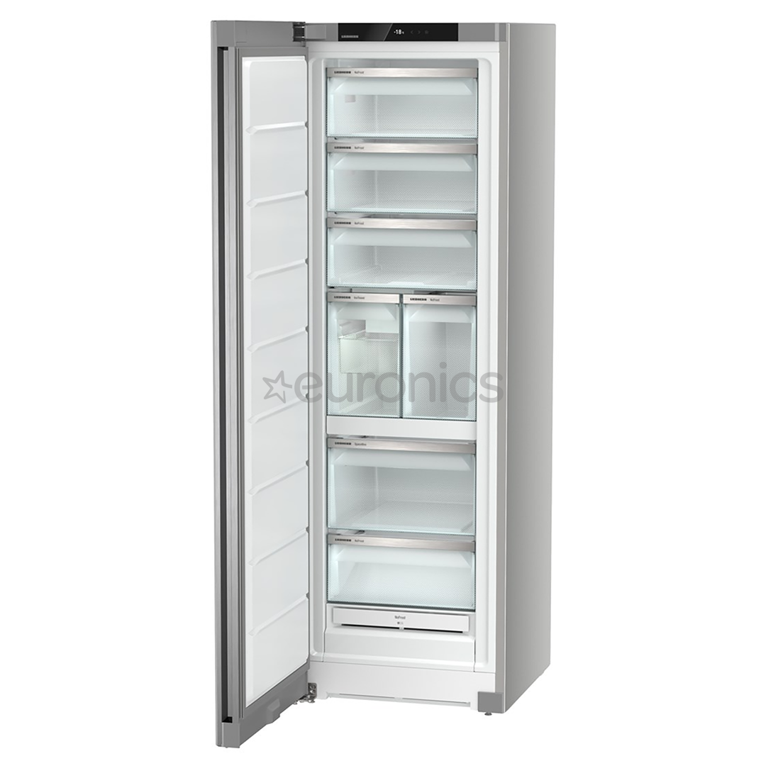 Liebherr, NoFrost, 278 л, высота 186 см, серебристый - Морозильник