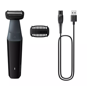 Philips Bodygroom 3000, melna - Ķermeņa skuveklis BG3017/01