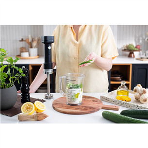 KitchenAid Go, ar akumulatoru, matēta melna - Bezvadu rokas blenderis