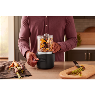 KitchenAid Go, ar akumulatoru, matēta melna - Bezvadu smalcinātājs