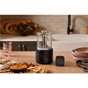 KitchenAid Go, ar akumulatoru, matēta melna - Bezvadu smalcinātājs