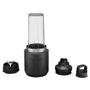 KitchenAid Go, bez akumulatora, matēta melna - Bezvadu mini blenderis 5KSBR200BM