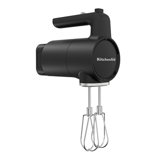 KitchenAid Go, ar akumulatoru, matēta melna - Bezvadu rokas mikseris 5KHMR762BM