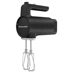 KitchenAid Go, ar akumulatoru, matēta melna - Bezvadu rokas mikseris