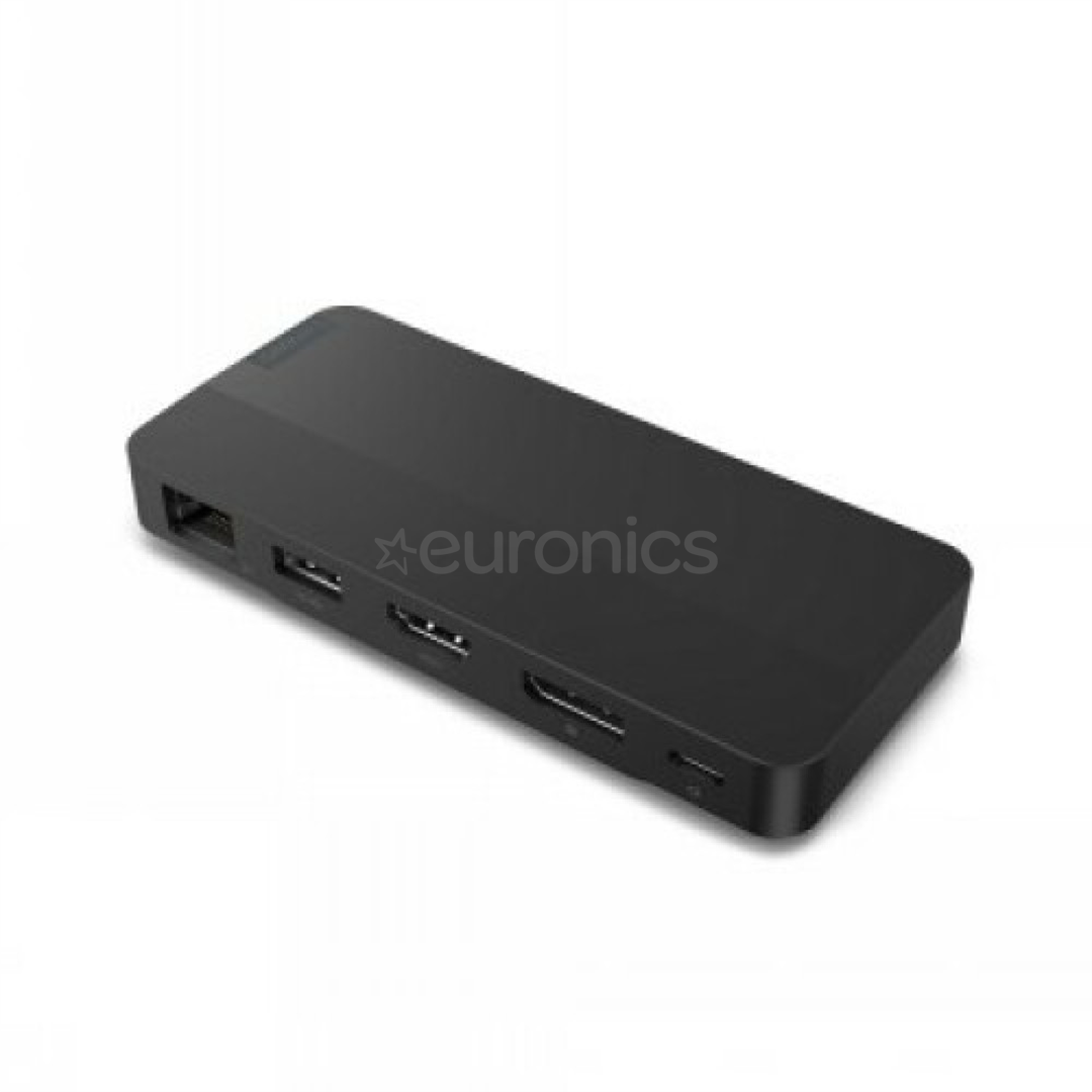 Lenovo USB-C Dual Display Travel, 100 W - Portatīvā datora dokstacija