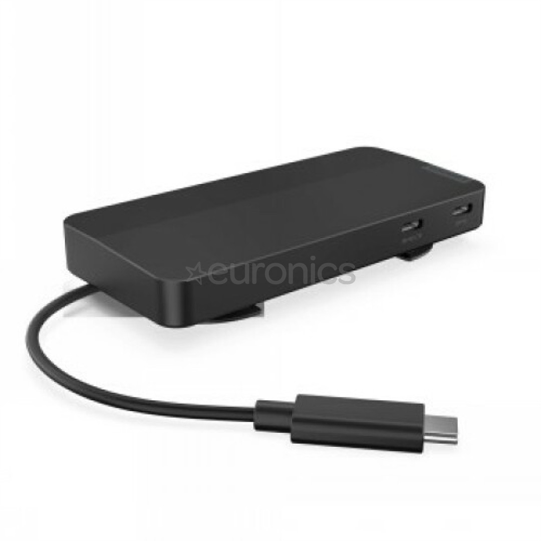 Lenovo USB-C Dual Display Travel, 100 W - Portatīvā datora dokstacija
