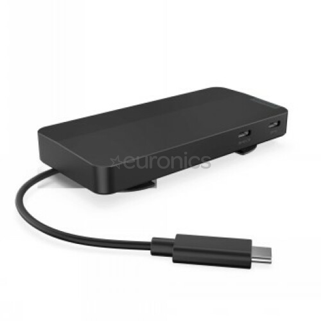 Lenovo USB-C Dual Display Travel, 100 W - Portatīvā datora dokstacija