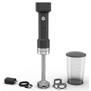 KitchenAid Go, with battery, matte black - Cordless hand blender