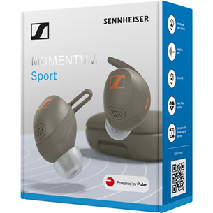 Sennheiser Momentum SPORT True Wireless, zaļa - Bezvadu austiņas