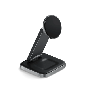 Satechi 3-in-1 Foldable Qi2 Wireless Charging Stand, gray - Wireless charging dock ST-Q31FM-EA