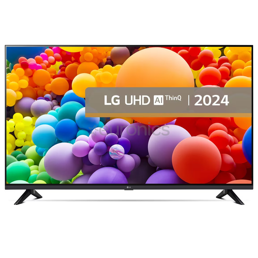 LG UT73, 50'', 4K UHD, LED LCD, melna - Televizors