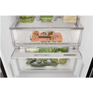 Whirlpool, NoFrost, 335 L, augstums 192 cm, melna - Ledusskapis