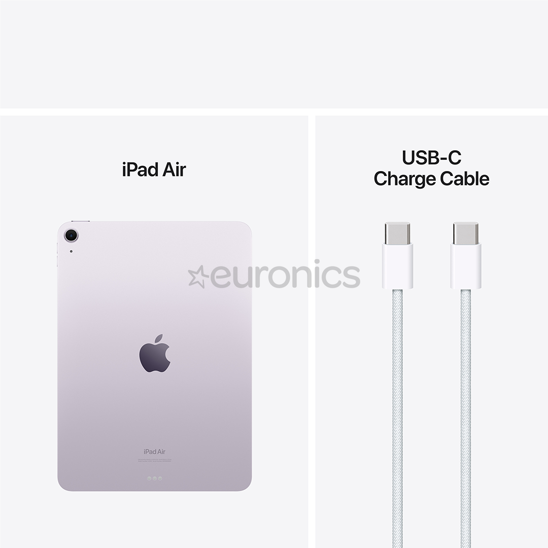 Apple iPad Air 11'' (2024), M2, 1 TB, WiFi, lillā - Planšetdators