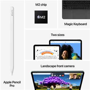 Apple iPad Air 13'' (2024), M2, 128 ГБ, WiFi, сиреневый - Планшет