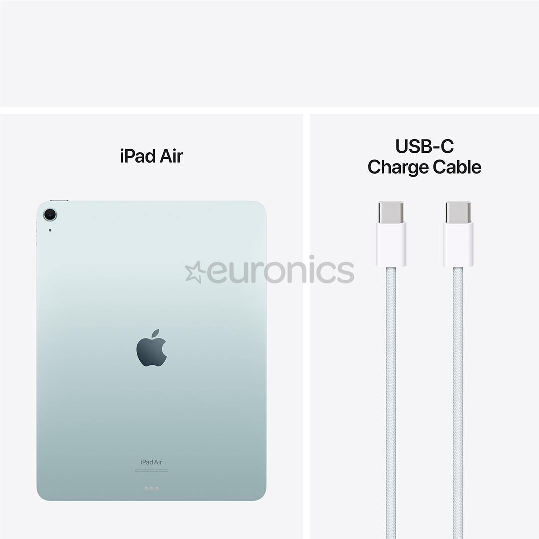 Apple iPad Air 13'' (2024), M2, 256 ГБ, WiFi, синий - Планшет
