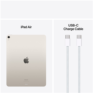 Apple iPad Air 13'' (2024), M2, 512 GB, WiFi, starlight - Tablet