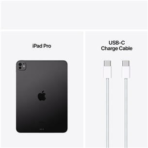 Apple iPad Pro 11”, M4 (2024), 2 TB, glossy, WiFi, space black - Tablet