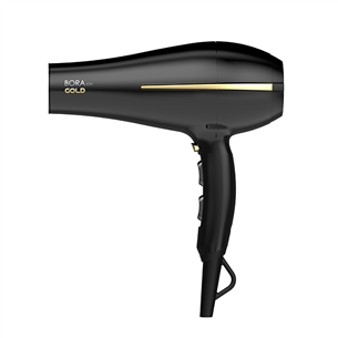GA.MA Bora Gold Ion, 2200 W, melna - Matu fēns