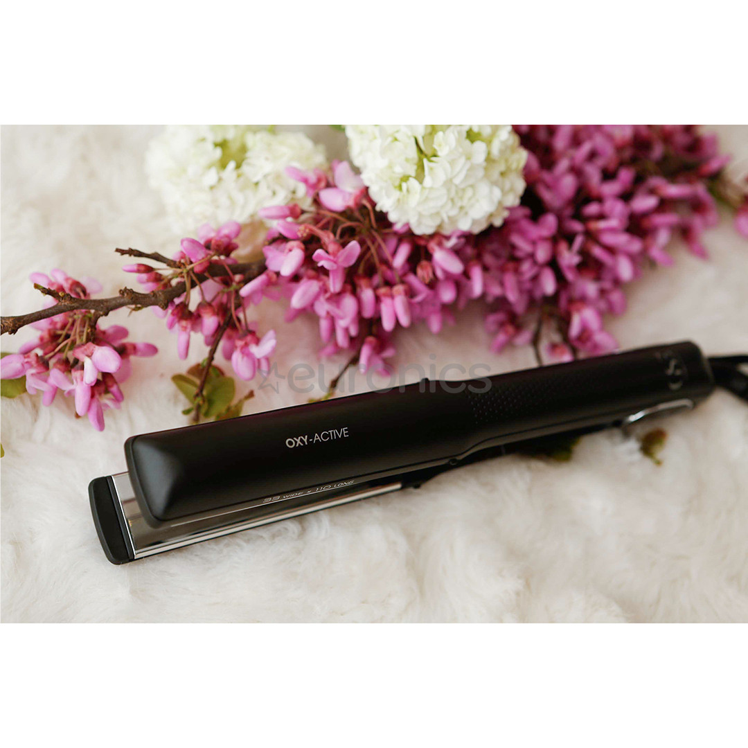 GA.MA Oxy-Active, черный - Щипцы для выпрямления волос