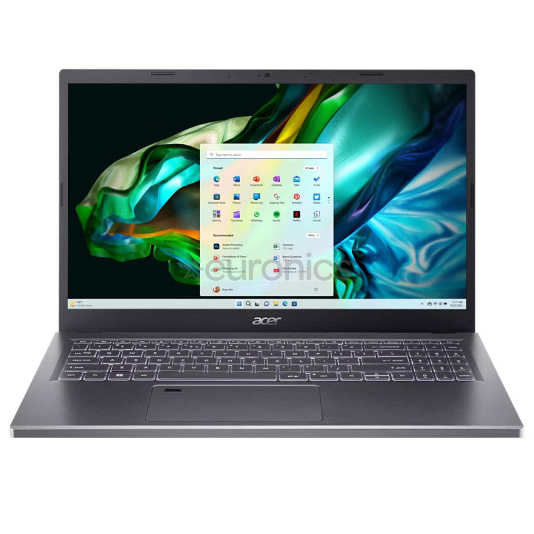 Acer Aspire 5, 15,6'', FHD, Ryzen 7, 16 GB, 1 TB, ENG, pelēka - Portatīvais dators