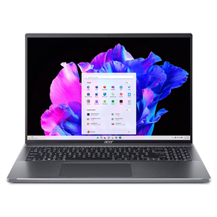 Acer Swift Go 16, 16'', WUXGA, i5, 16 GB, 512 GB, ENG, tumši pelēka - Portatīvais dators NX.KFTEL.002