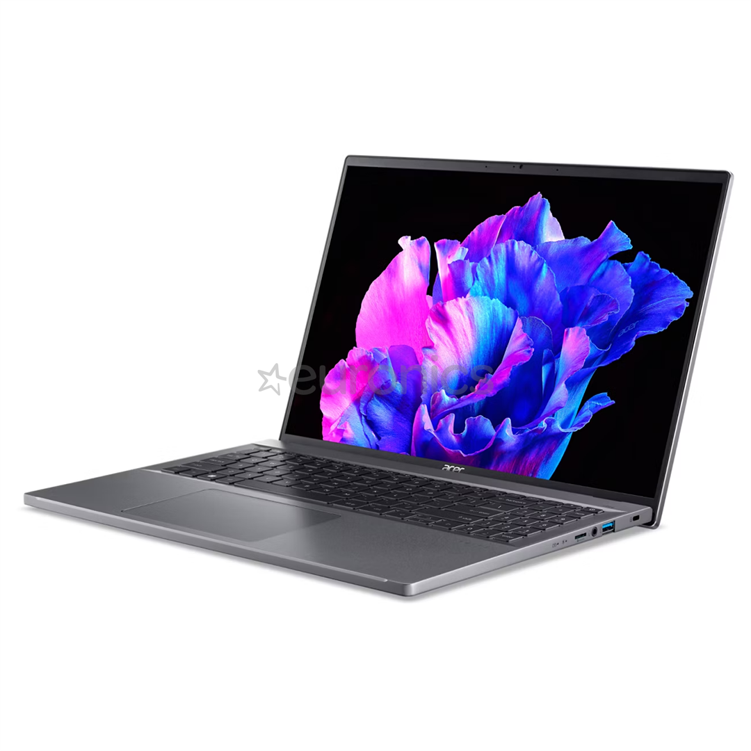Acer Swift Go 16, 16'', 3.2K, OLED, i7, 16 GB, 1 TB, ENG, tumši pelēka - Portatīvais dators