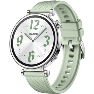 Huawei Watch GT4, 41 mm, sudraba/zaļa - Viedpulkstenis 55020CES