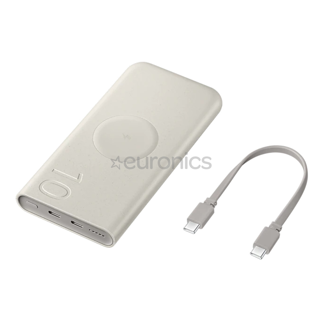 Samsung Wireless Power Bank, 10000 мАч, бежевый - Внешний аккумулятор