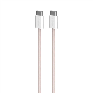 Puro Fabrik 2.0, USB-C to USB-C, 60 W, rozā - Vads PUCCCFABK415MTROSE