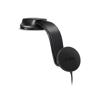 SBS 15W Car Holder, Magsafe, melna - Bezvadu auto lādētājs TESUPPMAG15W21