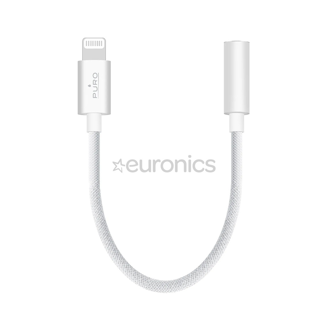 Puro Fabrik, 3,5 mm - Lightning, balta - Adapteris