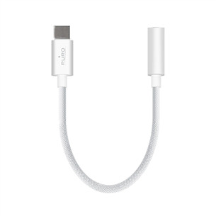 Puro Fabrik, 3,5 mm - USB-C, balta - Adapteris PUAUSBCAUXWHI