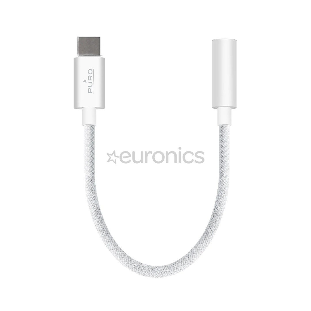 Puro Fabrik, 3,5 мм - USB-C, белый - Адаптер