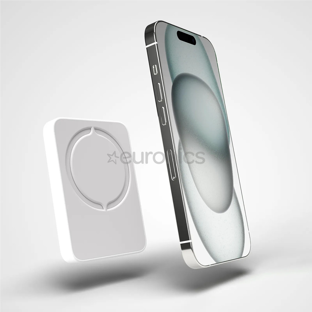 Puro Mini Power Mag, 4000 mAh, MagSafe, USB-C, balta - Portatīvais barošanas avots