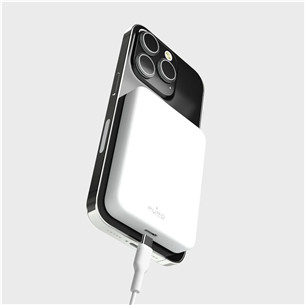 Puro Mini Power Mag, 4000 mAh, MagSafe, USB-C, balta - Portatīvais barošanas avots