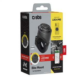 SBS LockPro Phone Mount, melna - Telefona turētājs