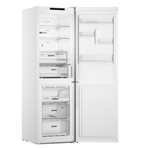 Whirlpool, NoFrost, 335 L, augstums 192 cm, balta - Ledusskapis