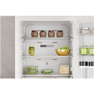 Whirlpool, NoFrost, 335 L, augstums 192 cm, balta - Ledusskapis