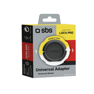 SBS LockPro Universal Smartphone Adapter, melna - LockPro adapteris