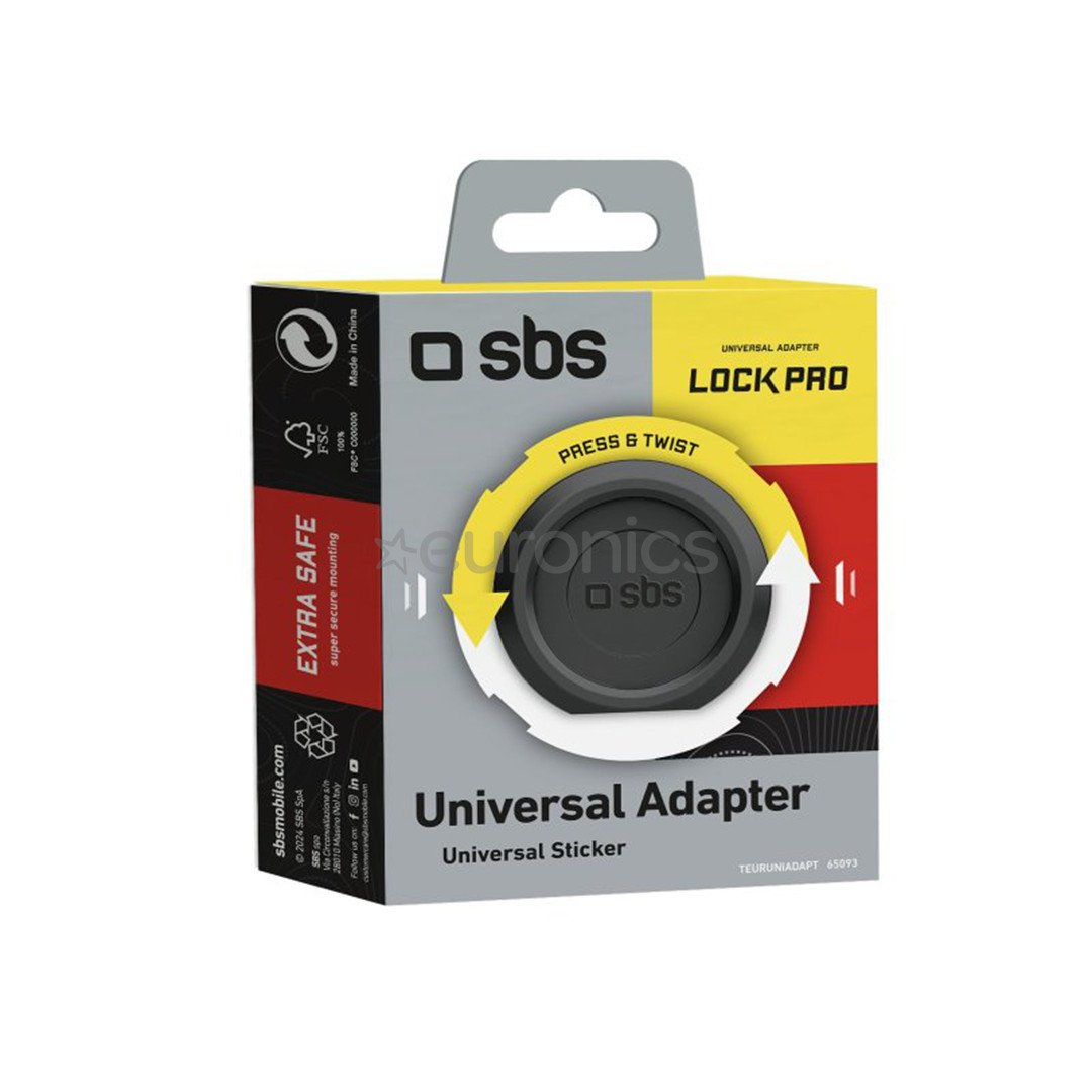 SBS LockPro Universal Smartphone Adapter, black - LockPro Adapter