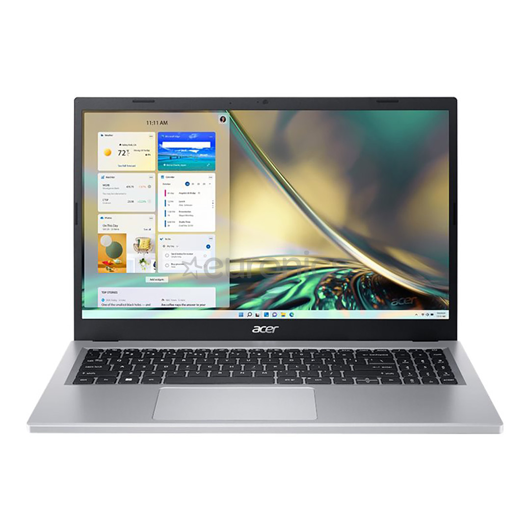 Acer Aspire 3 15 A315-24P, 15.6'', FHD, Ryzen 3, 8 GB, 256 GB, SWE, sudraba - Portatīvais dators