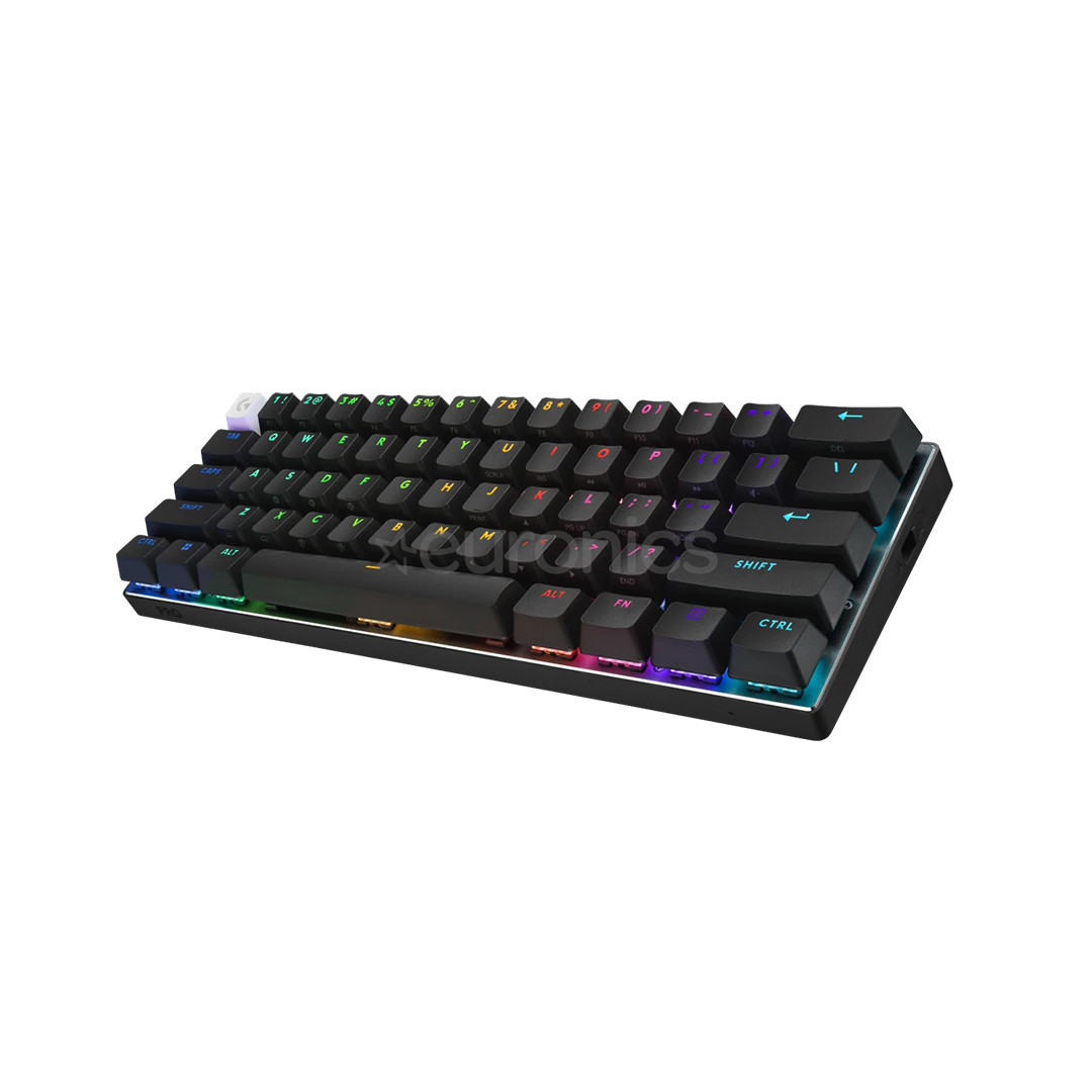 Logitech PRO X 60, US, melna - Bezvadu klaviatūra