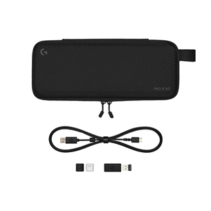 Logitech PRO X 60, US, melna - Bezvadu klaviatūra