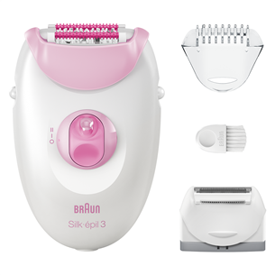 Braun Silk epil 3, balta/rozā - Epilators SE3031