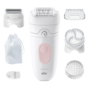 Braun Silk epil 5, Wet & Dry, balta - Epilators SE5060