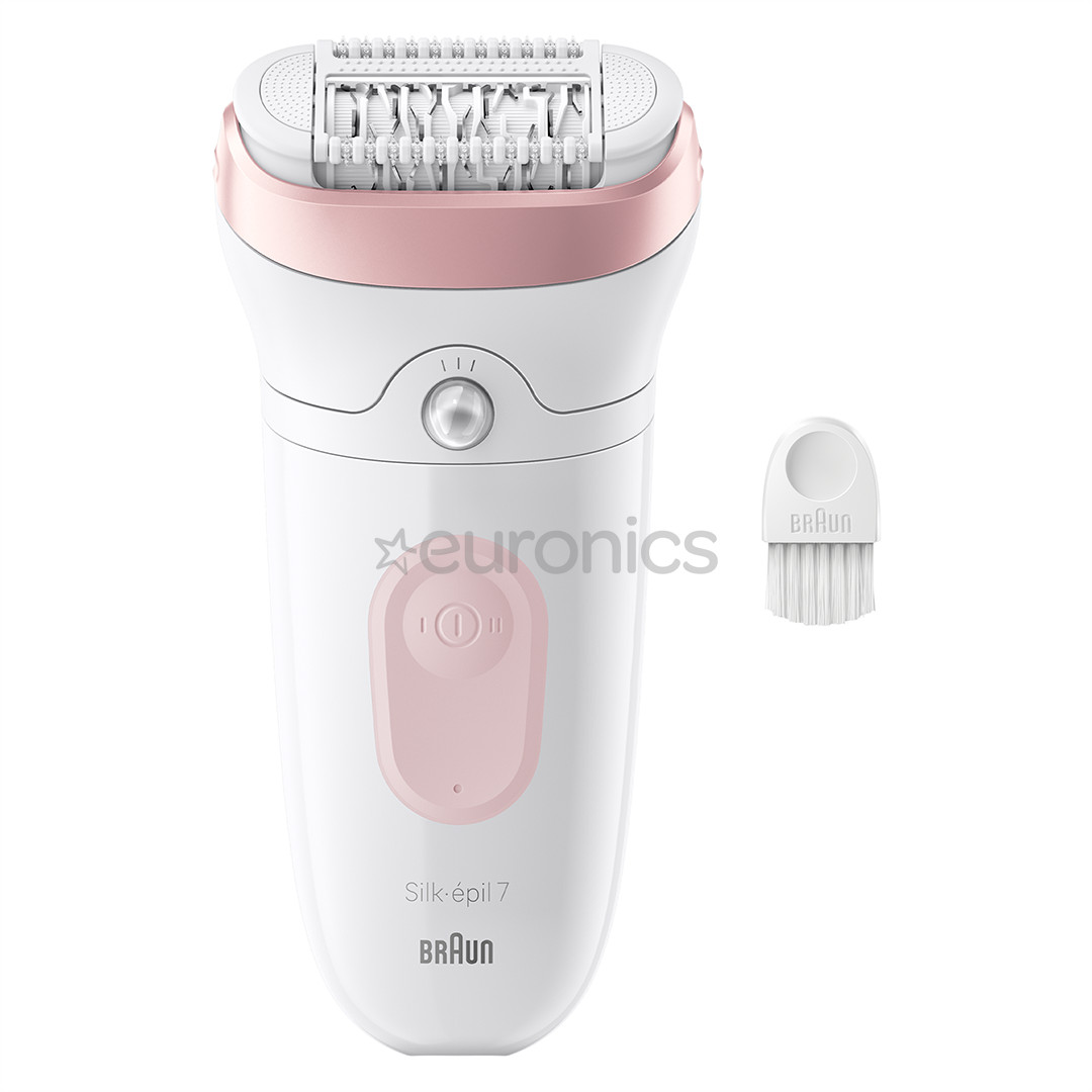 Braun Silk epil 7, Wet & Dry, white/pink - Epilator