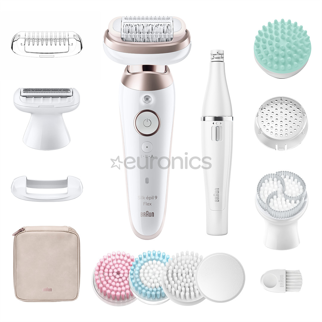 Braun Silk epil 9 Flex SkinSpa, balta - Epilators
