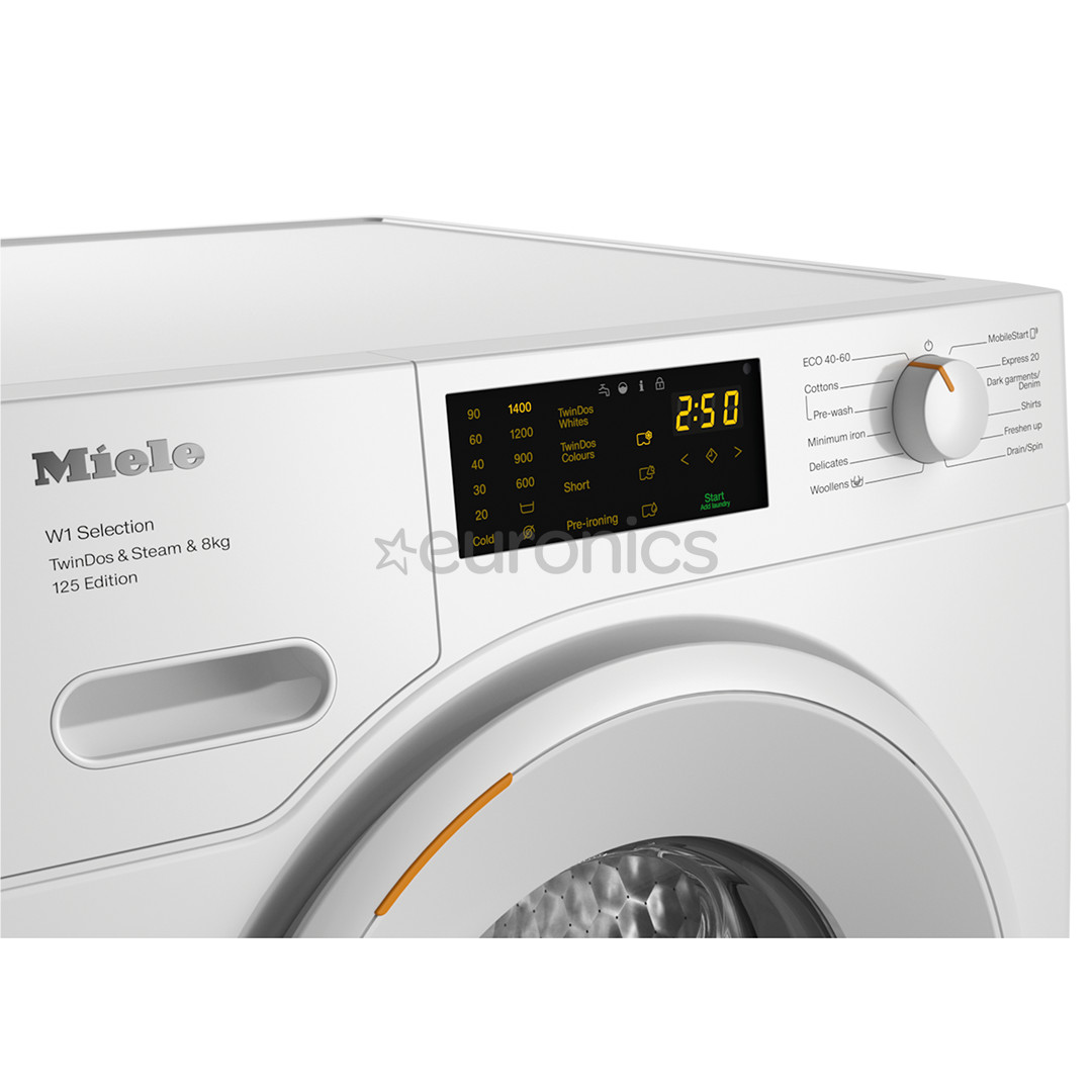 Miele, 125 Edition, 8 kg, dziļums 60 cm, 1400 apgr/min. - Veļas mazgājamā mašīna ar priekšējo ielādi