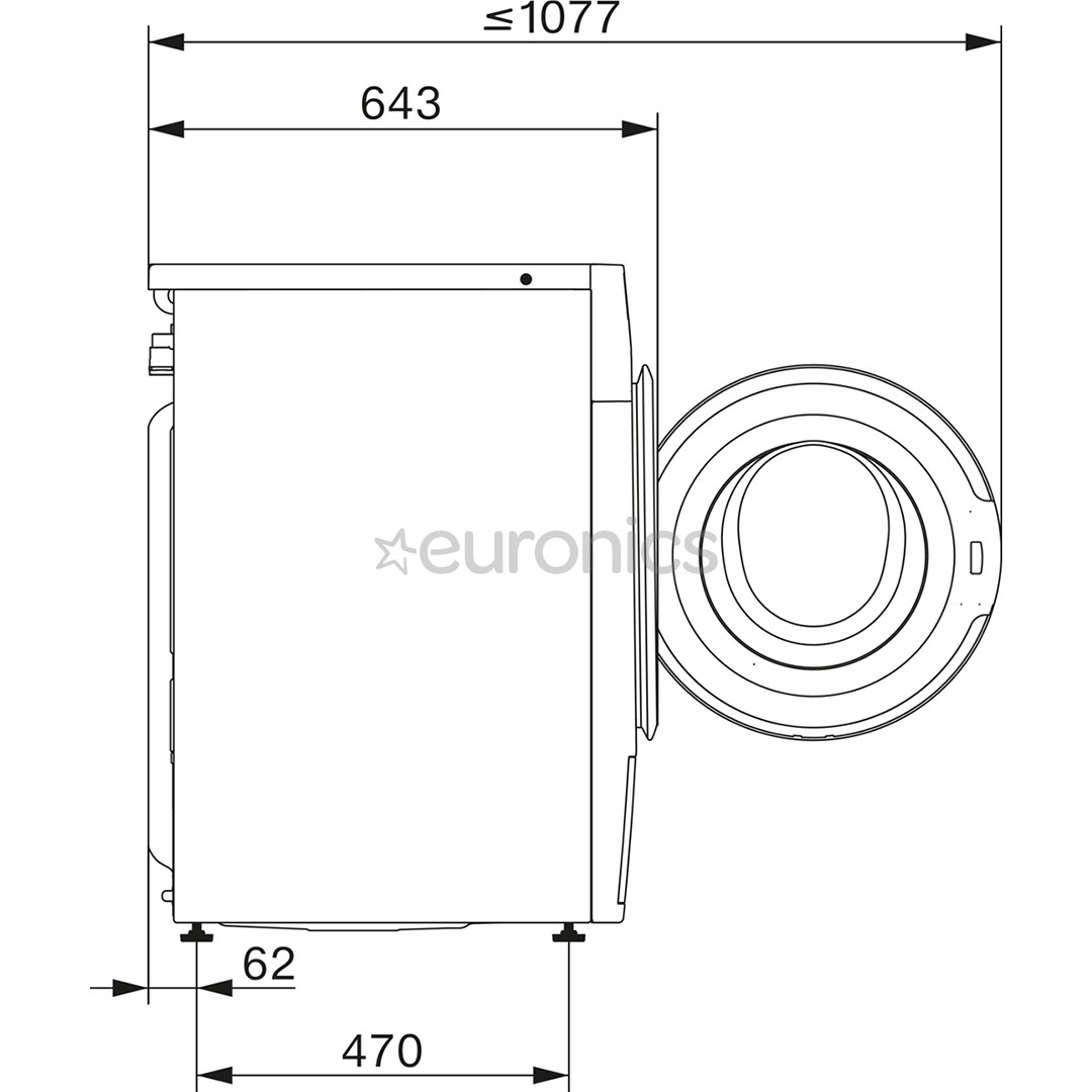 Miele, 125 Edition, 8 kg, dziļums 60 cm, 1400 apgr/min. - Veļas mazgājamā mašīna ar priekšējo ielādi